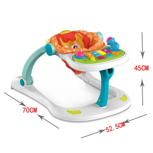 4 In 1 Multi Functional Baby Entertainment Musical Play to Walk Baby Push Walker - Image 3