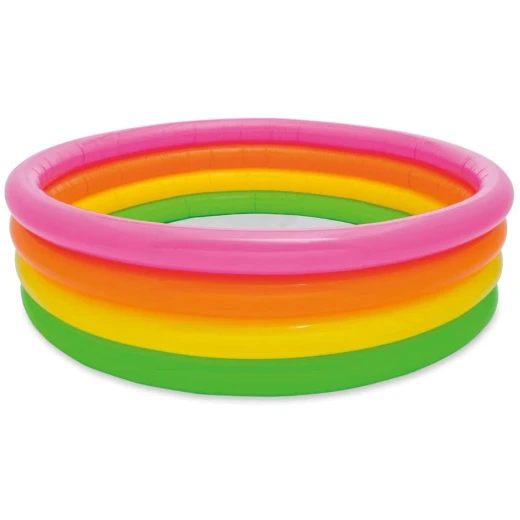 Intex Sunset Glow Pool, 168cm x 46cm, Medium, 1 Piece, Pink & Orange - Intex - Image 5