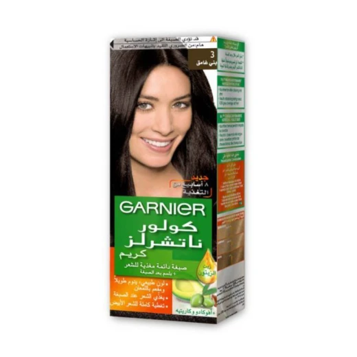 Garnier Color Naturals Nourishing Cream Hair Dye, 3 Dark Brown Garnier Color Naturals Nourishing Cream Hair Dye, 3 Dark Brown