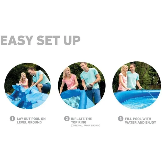 Intex - Easy Set inflatable Pool 366 x 76 cm - انتكس - Image 5