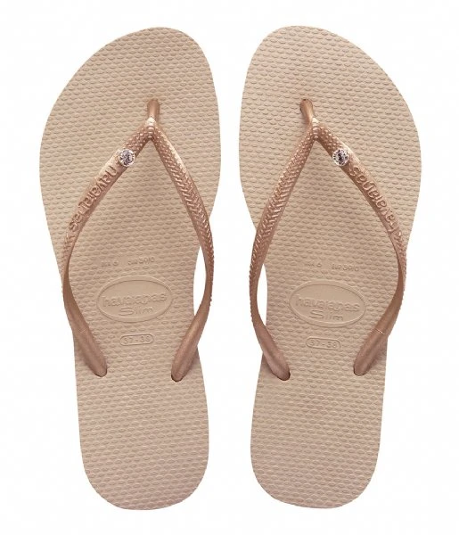 Havaianas Slim Crystal Glamour Sw Rose Gold/Metallic Rose Gold 39/40 - هافياناس