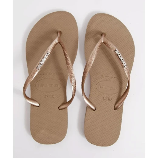 Havaianas Slim Logo Metallic Rose Gold/Rose Gold 39/40 Havaianas Slim Logo Metallic Rose Gold/Rose Gold 39/40