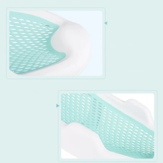 One Piece Baby Bath Mesh High Quality Professional Newborn Baby Bath Mesh, Mint - Image 5