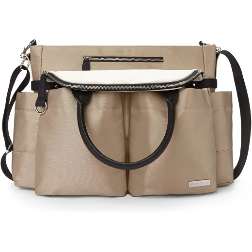 Skip Hop Chelsea Downtown Chic Diaper Satchel Champagne - سكيب هوب - Image 2