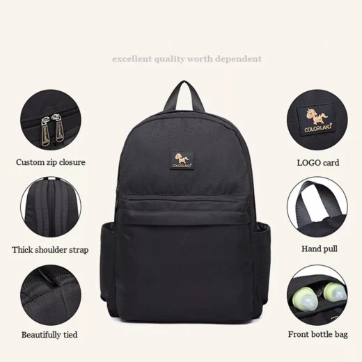 Colorland Daily use Diaper Bag for Mummy (1 Changing Mat), Yellow - كولورلاند - Image 2