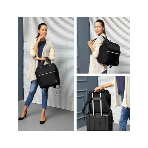 ColorLand Zara Unisex Baby Diaper school Backpack water Resistant (Black) - كولورلاند - Image 3