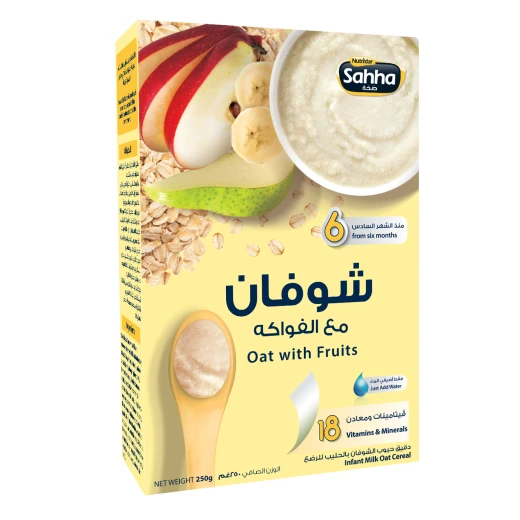 شوفان بالفواكه من صحة ، 250 جم شوفان بالفواكه من صحة ، 250 جم