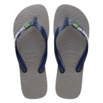 Havaians Brasil Logo Steel Grey/Navy Blue 37/38 - هافياناس