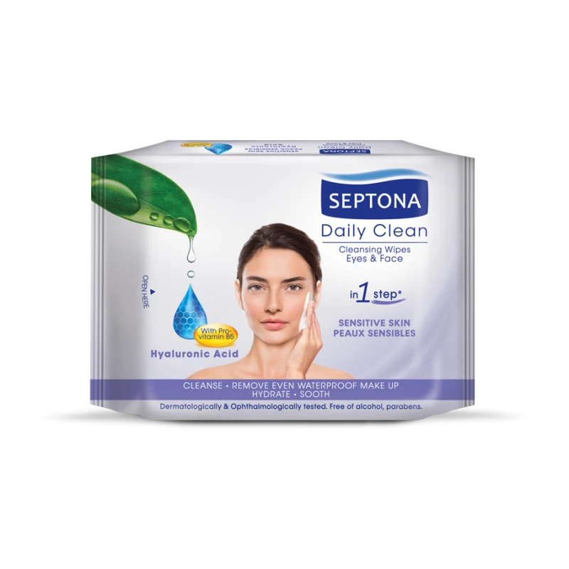 Septona Cosmetic Wipes with Hyaluronic Acid & Pro-Vitamin B5 - Septona