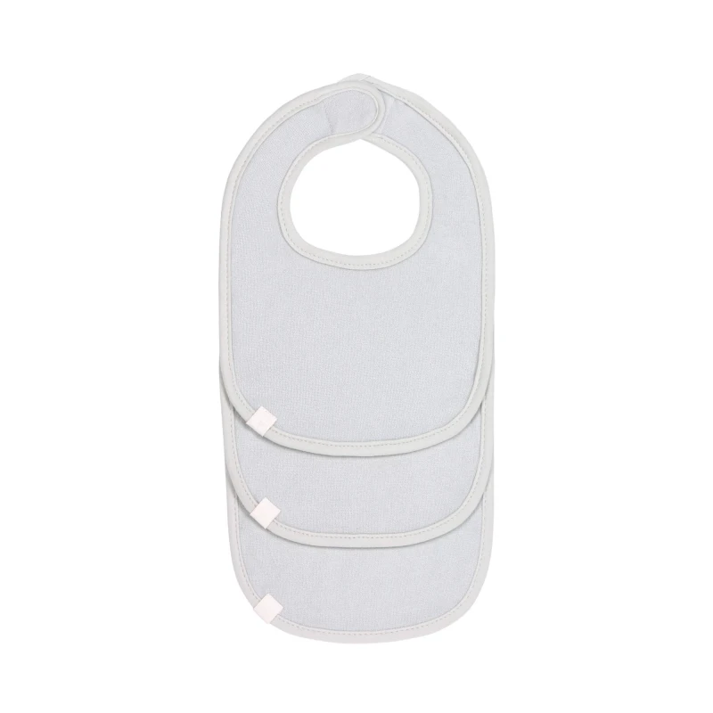 Lassig Newborn Bibs Plain- Grey - لاسيج