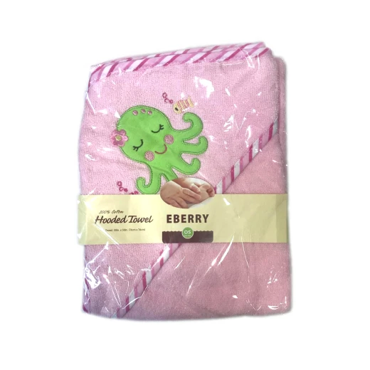 EBERRY Hooded Towel Pink, Assorted EBERRY Hooded Towel Pink, Assorted