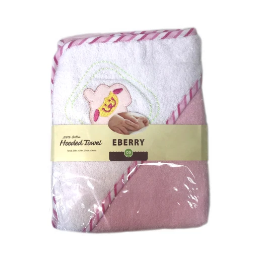 EBERRY Hooded Towel Pink, Assorted - إيبيري - Image 2