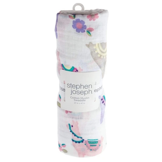 Stephen Joseph Muslin Blanket, Llama - Stephen Joseph - Image 3