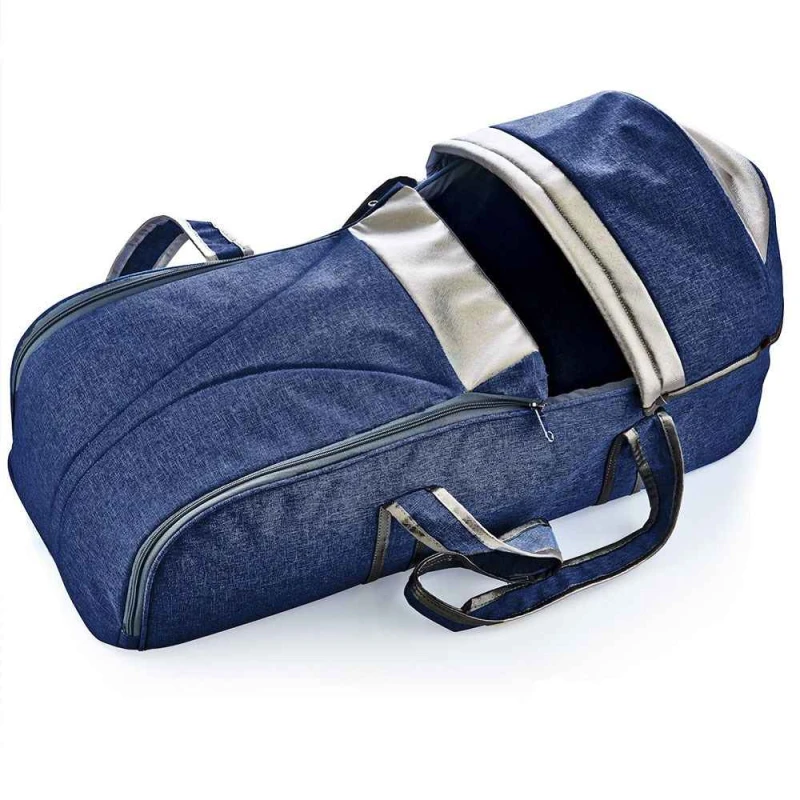 Babyjem Carry Cot Denim, Blue - بيبي جيم