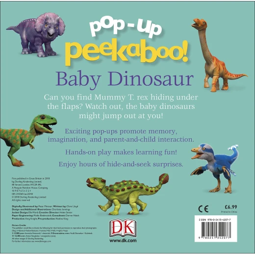 Pop Up Peekaboo! Baby Dinosaur Board book - كتب دي كاي - Image 4