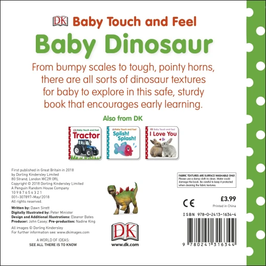 Baby Touch and Feel Baby Dinosaur Board Book - كتب دي كاي - Image 5