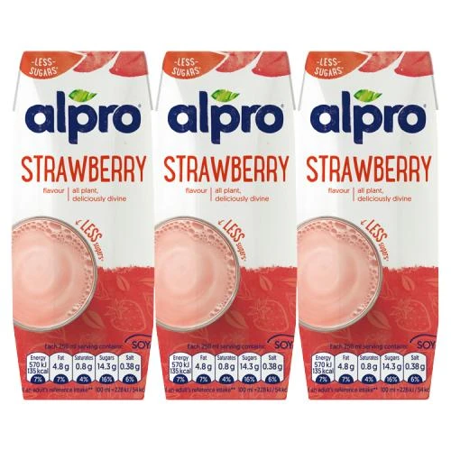 alpro Soy Strawberry Drink 3*250 ml - ألبرو
