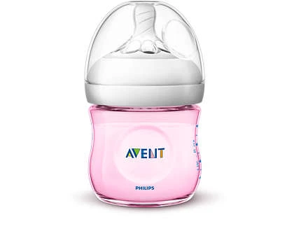 Philips Avent Natural Baby Bottle 125ml, Pink - فيليبس افينت - Image 5