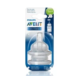 Philips Avent Classic Slow Flow Teats +1 month, 2 Holes - فيليبس افينت