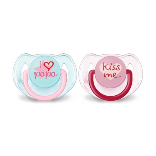 Philips Avent Soother I Love Baba 6-18 m, Pink