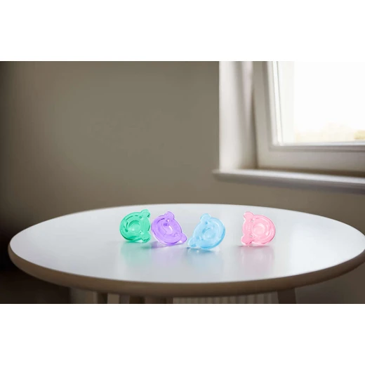Philips Avent Soothie Shapes Pacifier 0-3 شهر , Pink&Purple - فيليبس افينت - Image 2