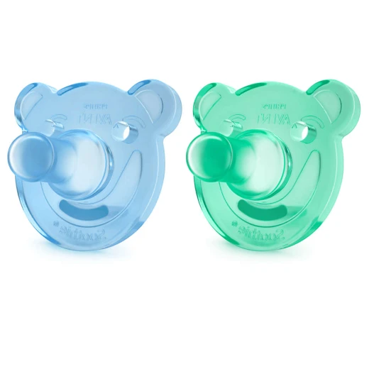 Philips Avent Soothie Shapes pacifier 0-3 m, Blue&Green Philips Avent Soothie Shapes pacifier 0-3 m, Blue&Green