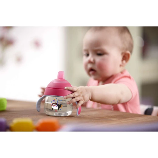 Philips Avent Spout Cup 200 ml, Pink - فيليبس افينت - Image 2