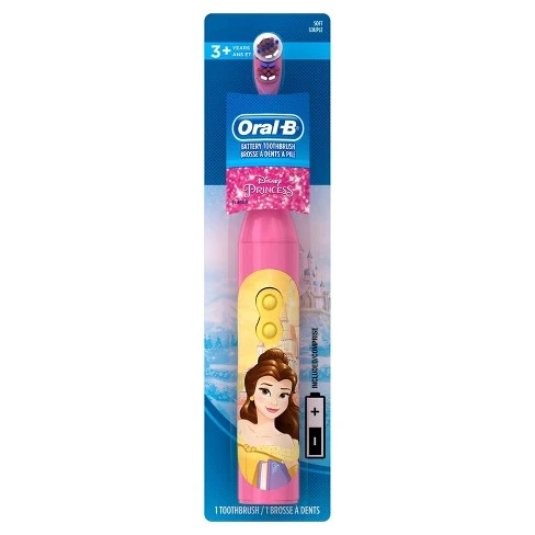 Oral-B Kid's Battery Toothbrush featuring Disney Princess Soft Bristles for Kids 3+