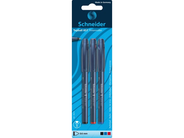 Schneider Ballpoint Pen Schneider Topball 857 0.6mm, 3 Pieces - شنايدر