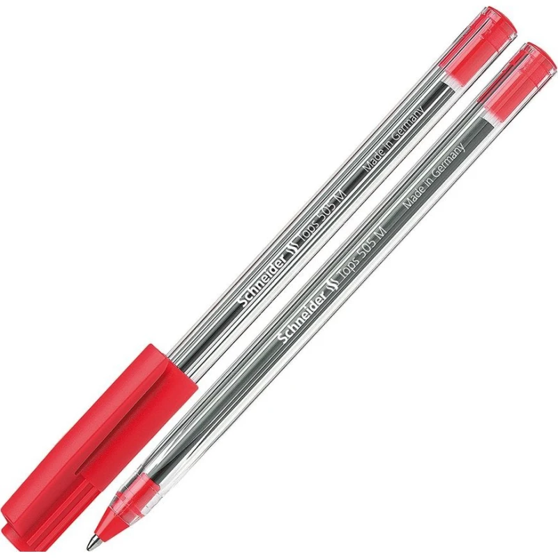 Schneider Tops 505 Ballpoint Pen - Red, M - Schneider