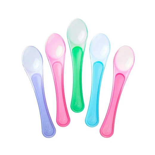Tommee Tippee Feeding Spoons, 5 Count, Pink - Tommee Tippee - Image 2
