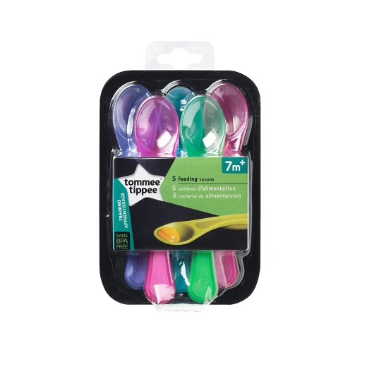 Tommee Tippee Feeding Spoons, 5 Count, Pink - Tommee Tippee - Image 4
