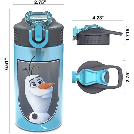 Zak Designs Frozen 2 Olaf 16 oz. Water Bottle With Straw - Zak Designs - Image 4
