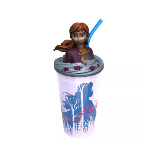 Zak Designs Frozen 2 Anna 15oz Plastic Funtastic Tumbler with Straw Zak Designs Frozen 2 Anna 15oz Plastic Funtastic Tumbler with Straw