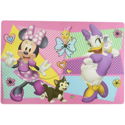 Zak Designs Kid's Placemat, Plastic, Minnie Mouse, 17.6" by 11.8" Zak Designs Kid's Placemat, Plastic, Minnie Mouse, 17.6" by 11.8"