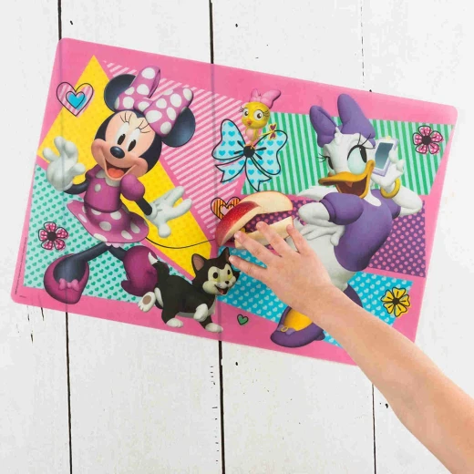 Zak Designs Kid's Placemat, Plastic, Minnie Mouse, 17.6" by 11.8" - زاك ديزاينز - Image 2