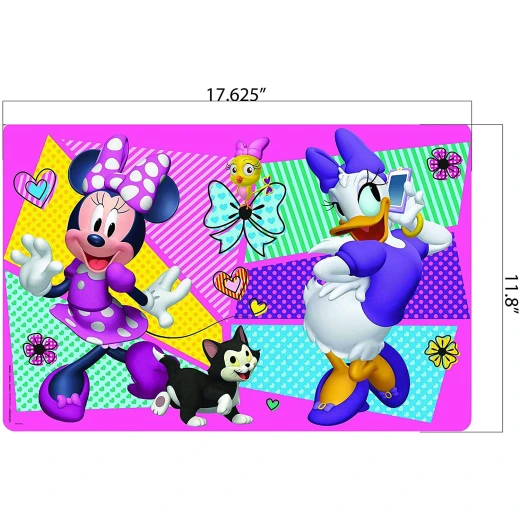Zak Designs Kid's Placemat, Plastic, Minnie Mouse, 17.6" by 11.8" - زاك ديزاينز - Image 3