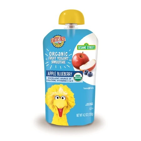 Earth's Best Organic Yogurt Smoothie Apple Blueberry 120g - إيرثس بيست أورجانك