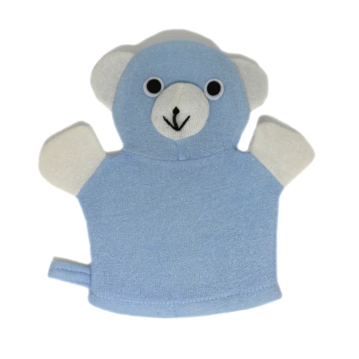 Bath Sponge Hand Glove, Blue Bath Sponge Hand Glove, Blue