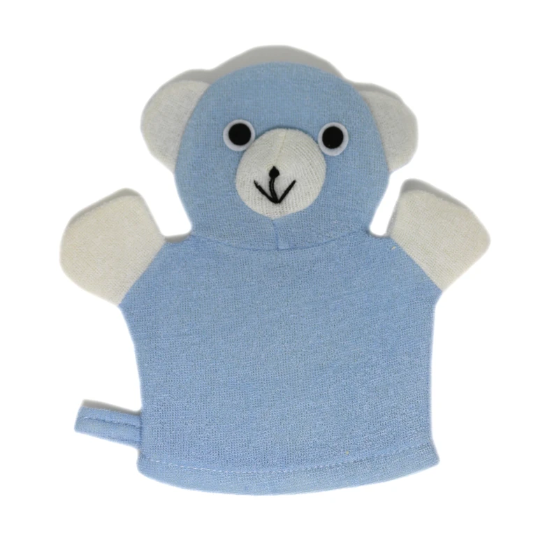Bath Sponge Hand Glove, Blue