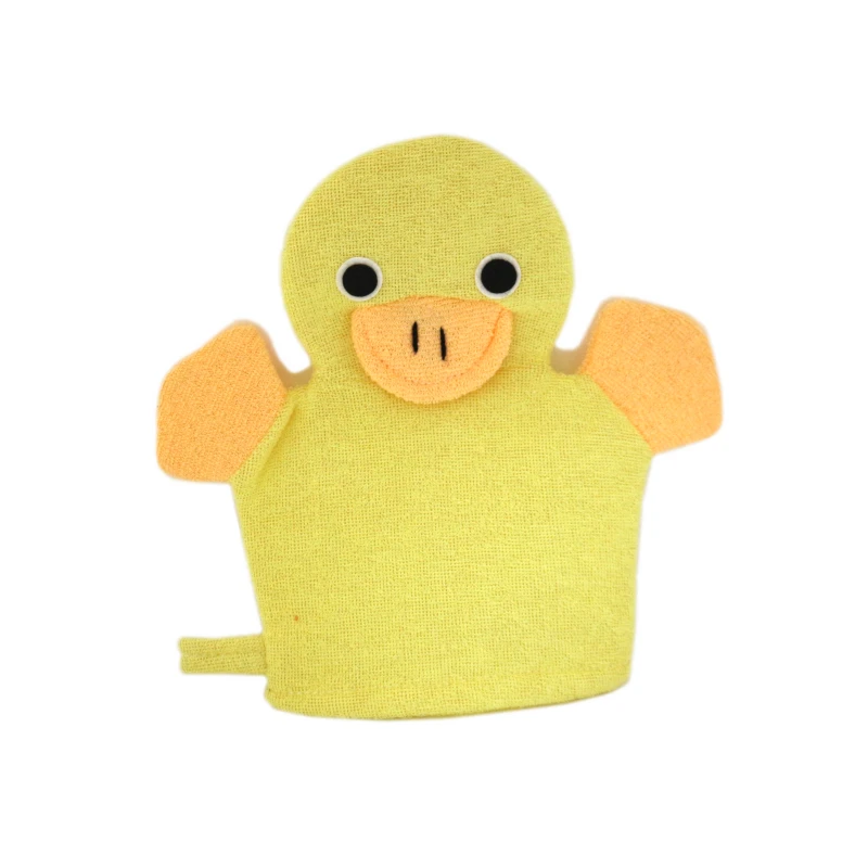 Bath Sponge Hand Glove, Yellow