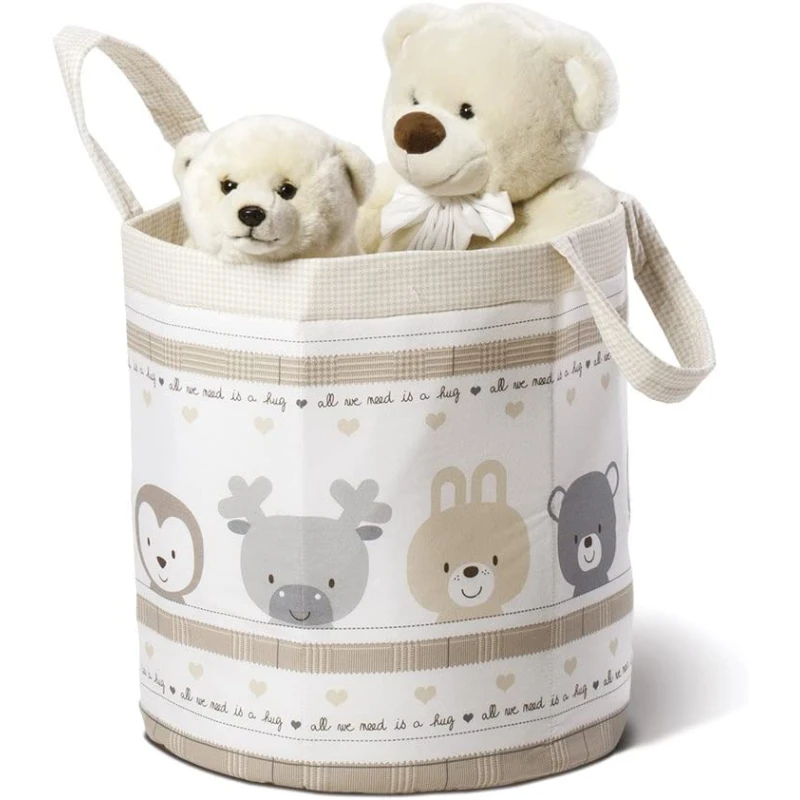Italbaby Funny Friends Multicolor  Round Toy Basket - إيتال بيبي