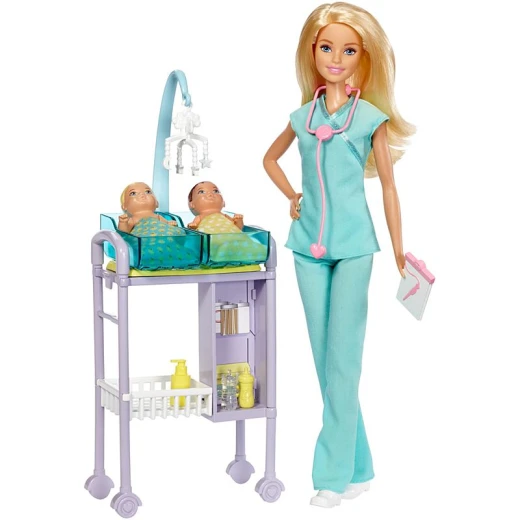 Barbie Careers Baby Doctor Doll & Playset - باربي - Image 4