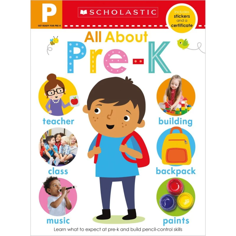 Scholastic Early Learners: Get Ready for Pre-K Skills Workbook: All About Pre-K, 24 pages - سكولاستيك