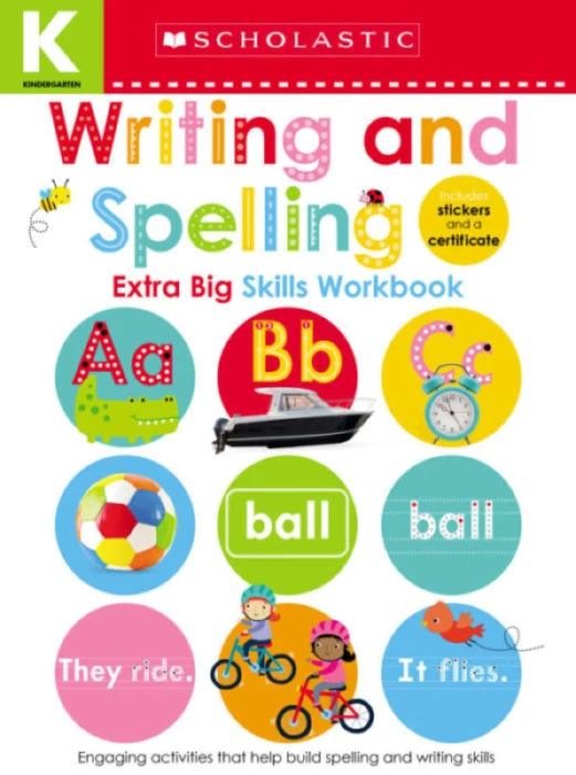 Scholastic Early Learners: Kindergarten Extra Big Skills Workbook: Writing and Spelling, 68 pages - سكولاستيك