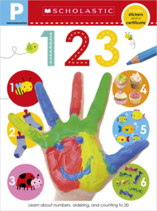 Scholastic Early Learners: Pre-K Skills Workbook: 123, 24 Pages - سكولاستيك