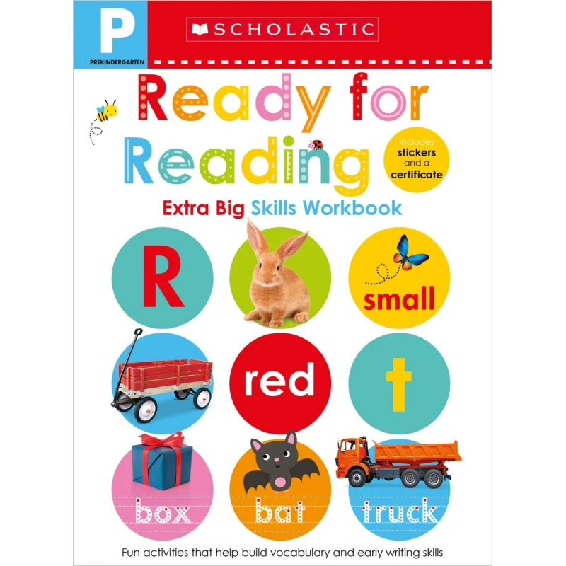 Scholastic Early Learners: Pre-K Extra Big Skills Workbook: Ready for Reading, 68 pages - سكولاستيك
