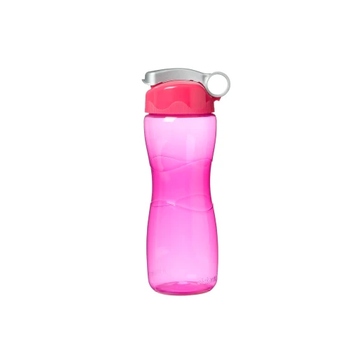Sistema Hourglass Plastic Water Bottle, 645 ml, Pink - سيستما - Image 2