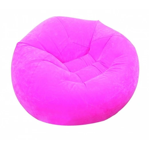 Intex Inflatable Beanless Bag Chair, Pink Intex Inflatable Beanless Bag Chair, Pink