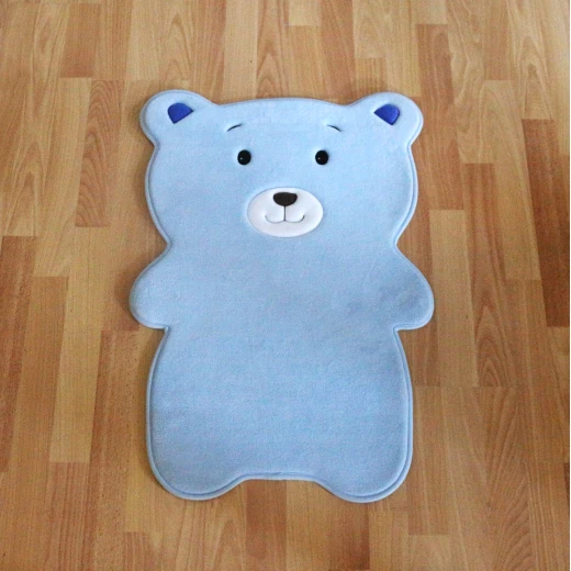 Kaison Cartoon Floor Mat, Blue Bear Kaison Cartoon Floor Mat, Blue Bear